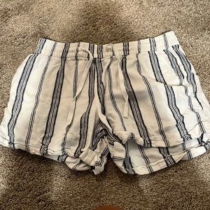 Navy blue and white striped shorts from Old navy in size small.